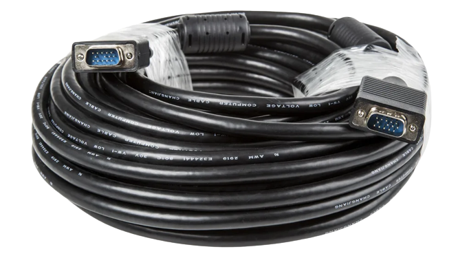 VGA CABLE MALE TO MALE 15PIN 30M - Alqamarshop