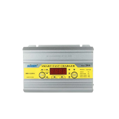 Suoer Battery charger LCD display charger Fully Auto Digital battery Charger (MH-1220A) - Alqamarshop