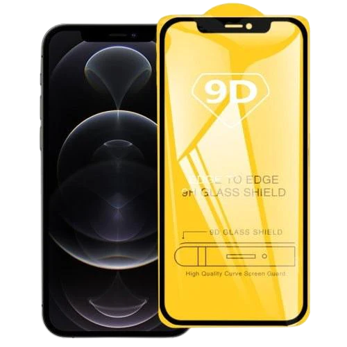 Iphone 12 Pro Max Full Screen Protector Edge to Edge Coverage Tempered Glass 9D/11D/21D - Alqamarshop