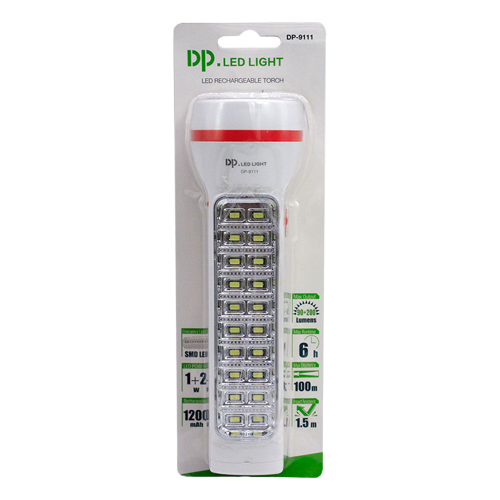Rechargeable LED Torch Light DP-9111 - Alqamarshop