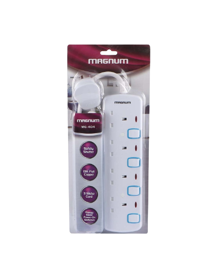 MAGNUM EXTENSION CABLE 4WAY 5M MG-404 - Alqamarshop