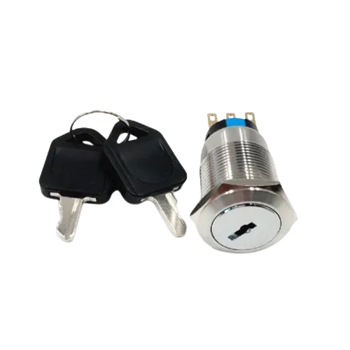 Stainless Steel waterproof Key Lock switch 5A 3Pin 2keys - Alqamarshop
