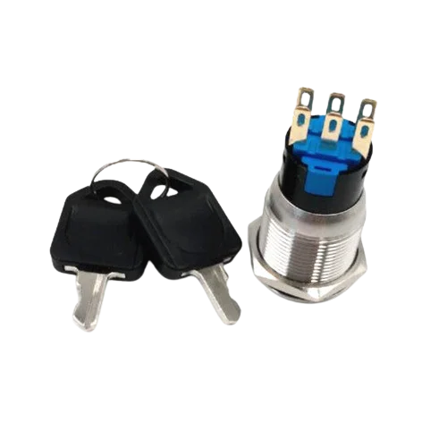 Stainless Steel waterproof Key Lock switch 5A 6Pin 2keys - Alqamarshop