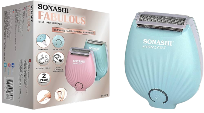 SONASHI RECHARGEABLE TRAVEL MINI LADY SHAVER - SLD-815 - Alqamarshop