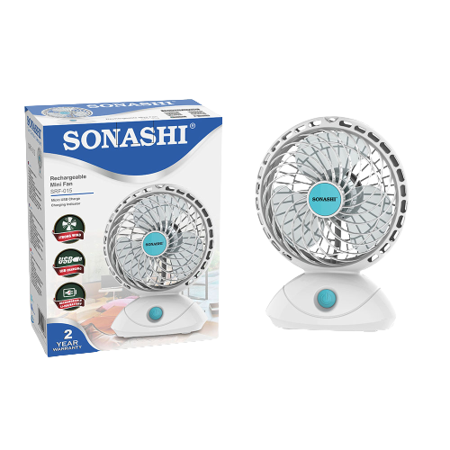 Sonashi Rechargeable Mini Fan SRF-015 - Alqamarshop