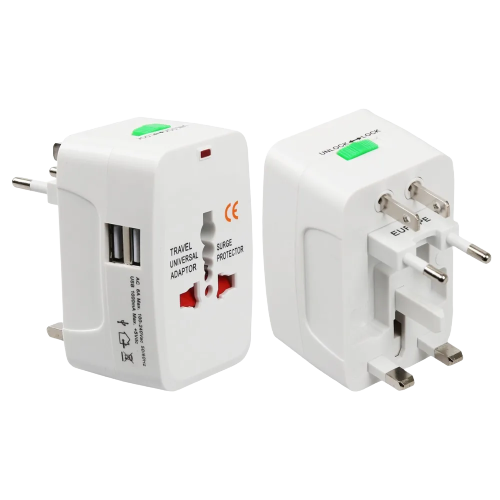 All in One Universal International Plug Adapter with AU US UK EU converter Plug - Alqamarshop
