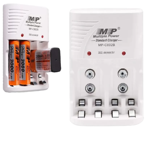 MP Battery Charger C802B 4 Slots 9v - Alqamarshop
