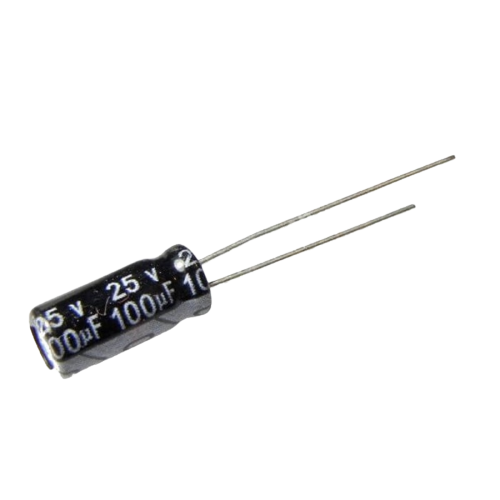 Capacitor 25V 100uF - Alqamarshop