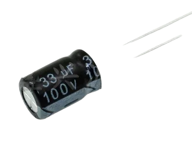 Capacitor 100V 33uF - Alqamarshop