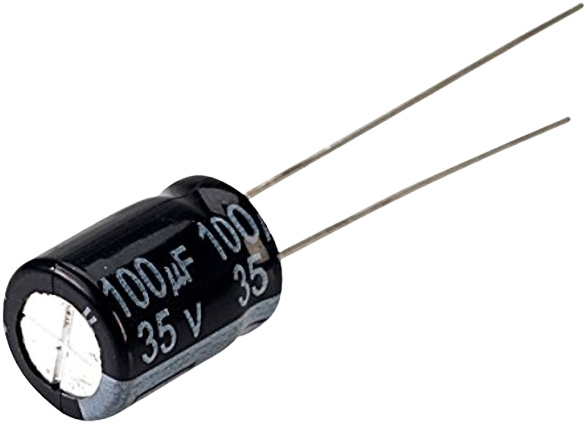 Capacitor 35V 100uF - Alqamarshop