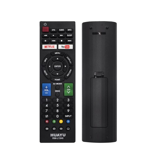 HUAYU Sharp Replacement Universal Android TV Remote RM-L1346 - Alqamarshop