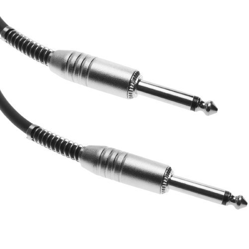 Audio Cable 6.3mm microphone jack mono instrument Male to Male 1m - Alqamarshop