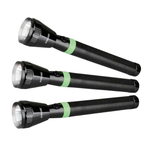 SAYONAPPS 3Pcs Rechargeable Handheld Flashlight SYT-6130 - Alqamarshop
