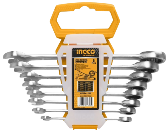 Ingco 8pcs COMBINATION SPANNER SET HKSPA1088