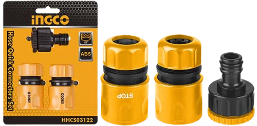 Ingco 3pcs Hose Quick Connectors Set – HHCS03122