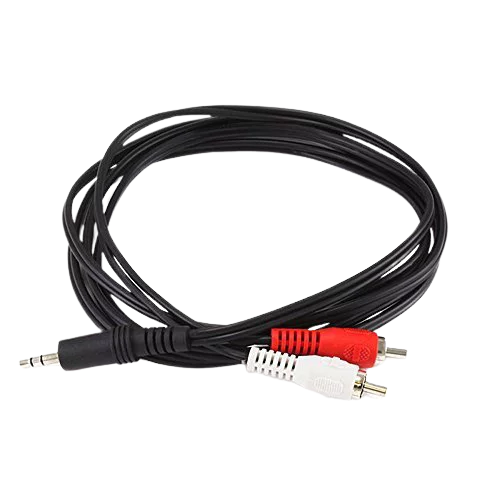 Stereo Jack to 2 RCA 3m Cable - Alqamarshop