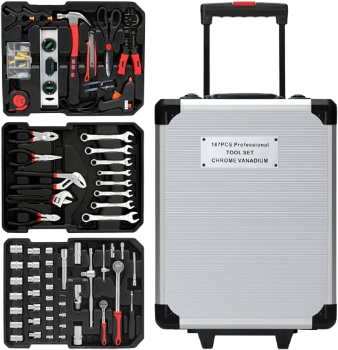 Professional Tool Set Chrome Vanadium 399Pcs - Alqamarshop