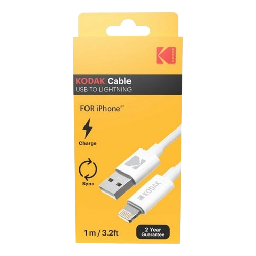 KODAK 1m USB To Lightning Cable For iPhone - Alqamarshop