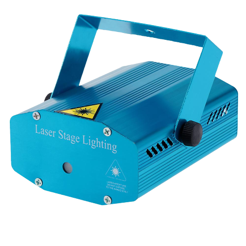 STAGE MINI LIGHT LEAD Projector MULTI COLOUR Lighting Effect Patterns Voice-activated Voice-control DJ Disco Xmas Party Club Light Adjustment with Tripod AC110-240V RTS STORE - Alqamarshop