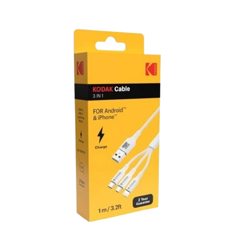 KODAK 1m 3 In 1 Cable - Alqamarshop