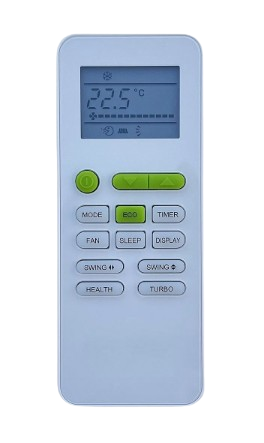 TCL air conditioning remote control With ECO Backlight Function Iqool-2MS12K12KB - Alqamarshop