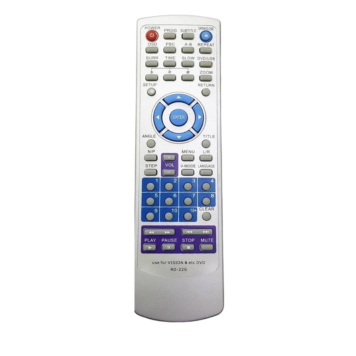 MPEG-310 Universal DVD Player Remote Control – Compatible with Crown & LipiWorld