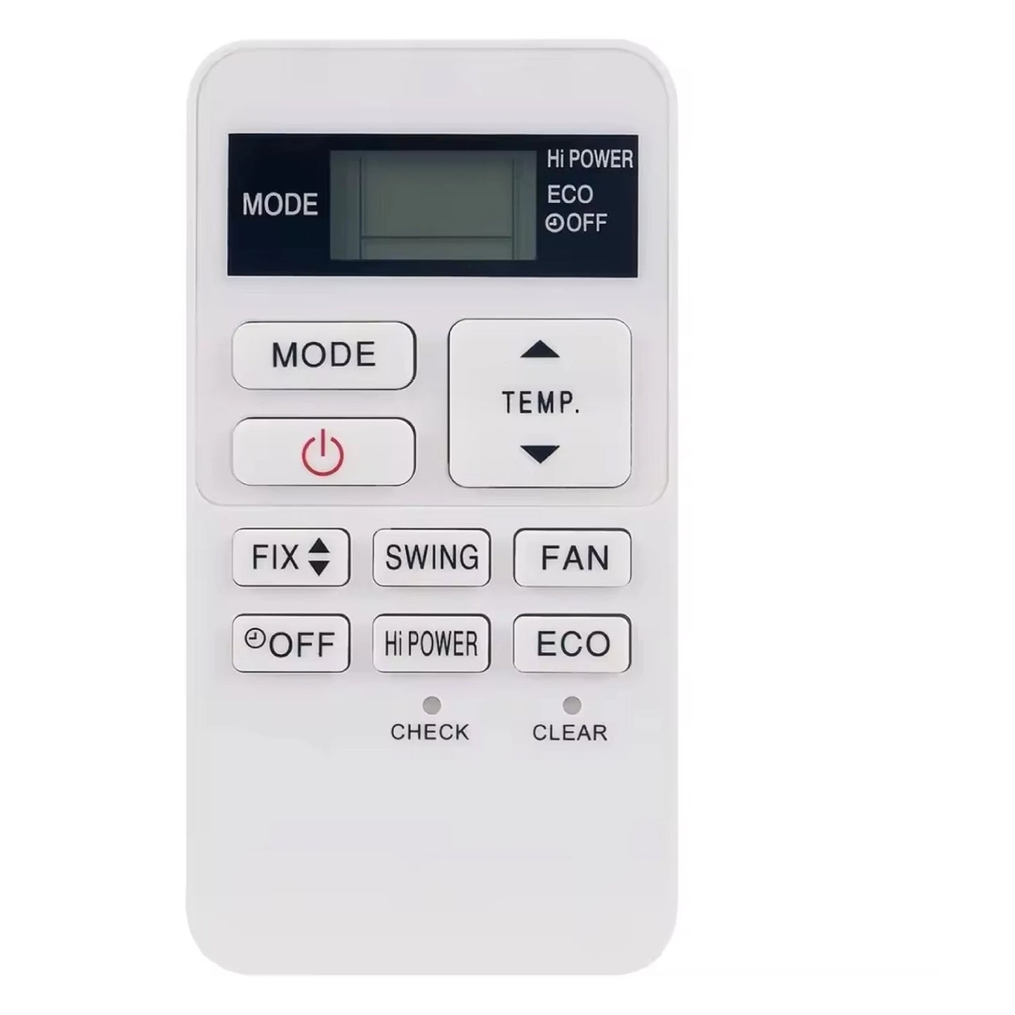 Toshiba Air Conditioner Remote Control – Compatible Replacement for RAS-07BKV-E and WC-H01JE / WH-H01EE Models
