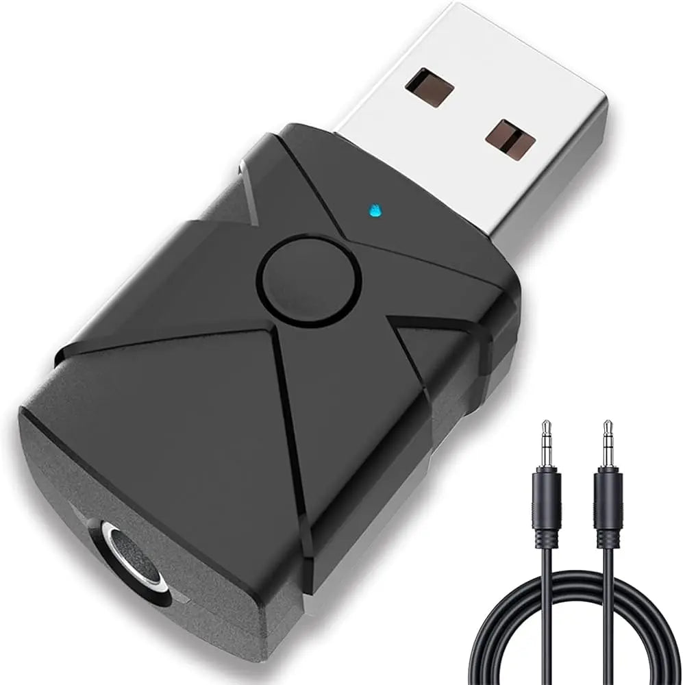 5-in-1 Bluetooth 5.2 Audio Transmitter Receiver USB RCA AUX