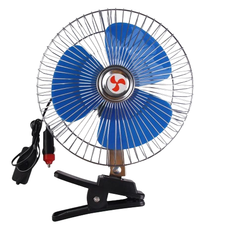 Oscillating Electric Car Fan 8" 12V