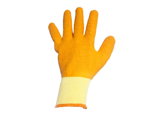 Ingco Latex Gloves – Textured Palm, Fully Coated, XL– Durable Protection for Heavy Duty Tasks (T26985) - Alqamarshop