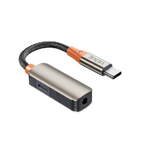 Vidvie AL1120 2-in-1 Type-C to 3.5mm and Type-C Audio Adapter High-Fidelity Sound