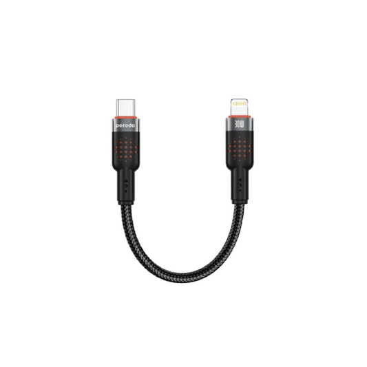 Porodo Braided USB-C to Lightning Fast Charging  Cable – High-Speed Charging & Data Sync Cable