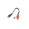 RCA Female to 2 RCA Male Stereo Audio Adapter Cable