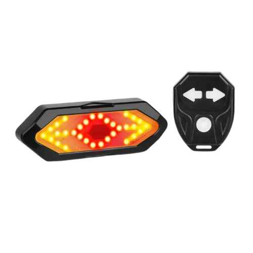 Wireless Remote Control Turn Signal FY-1820 900mA Rechargeable LED Bike Indicator Light with Remote
