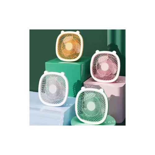 2-in-1 Desktop & Hanging Standing FanPortable Rechargeable Cooling Fan (T27658)