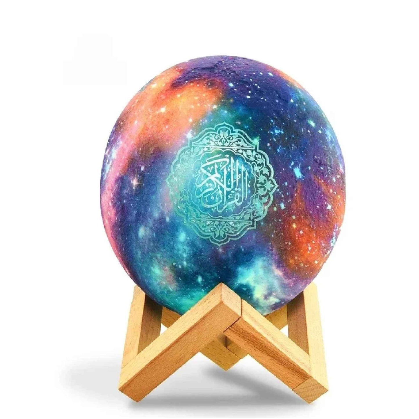 Moon Lamp Quran Speaker – 3D LED Moon Light  with Bluetooth Audio & Quran Recitation(S.N)