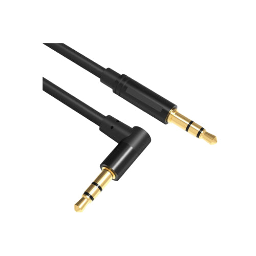 Earldom Right Angle AUX Cable Model AUX461000mm, High-Quality Audio (T27247)