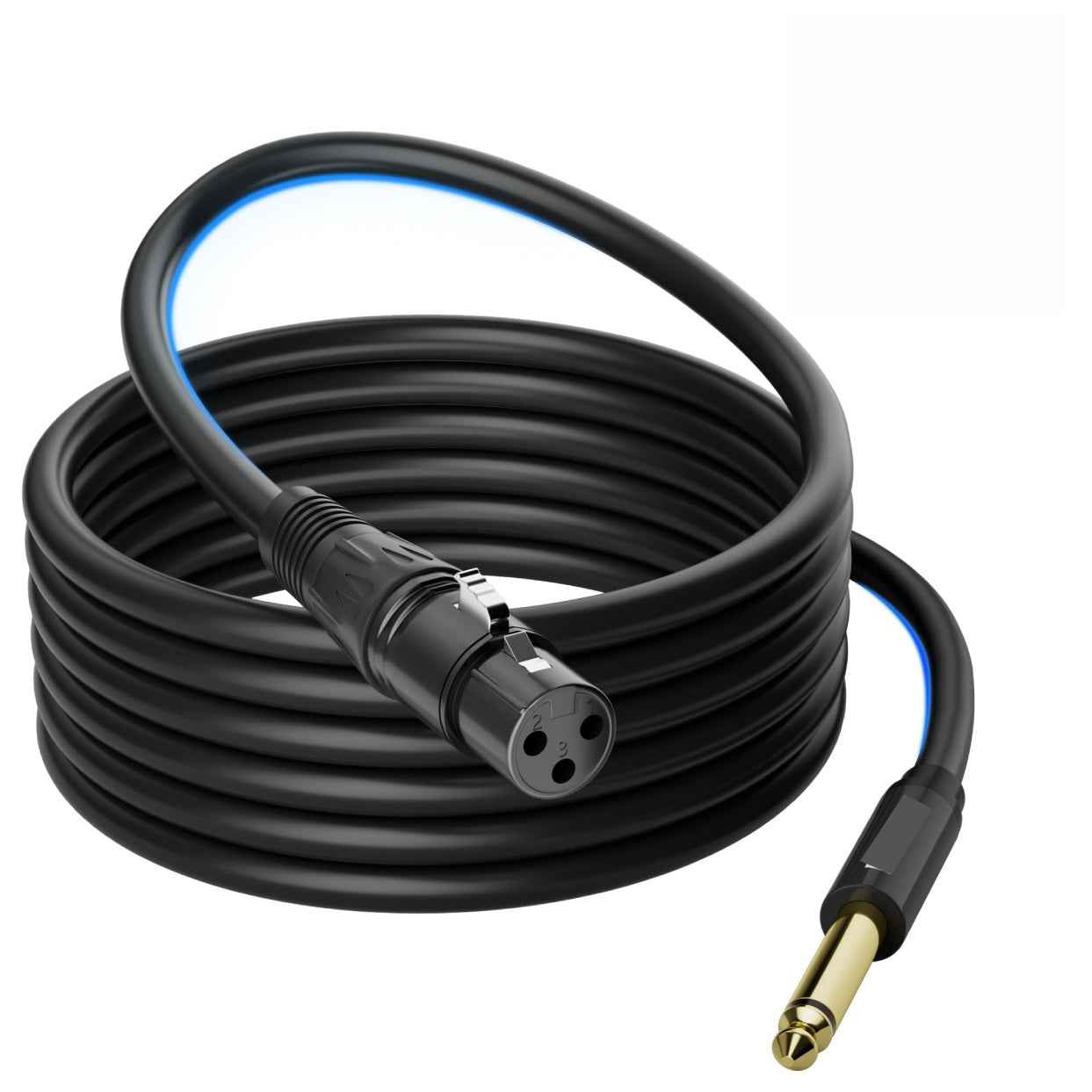 XLR to 1/4" TRS Stereo Audio Interconnect Cable - 3 Meter (T27780)