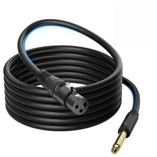 XLR to 1/4" TRS Stereo Audio Interconnect Cable - 3 Meter (T27780)