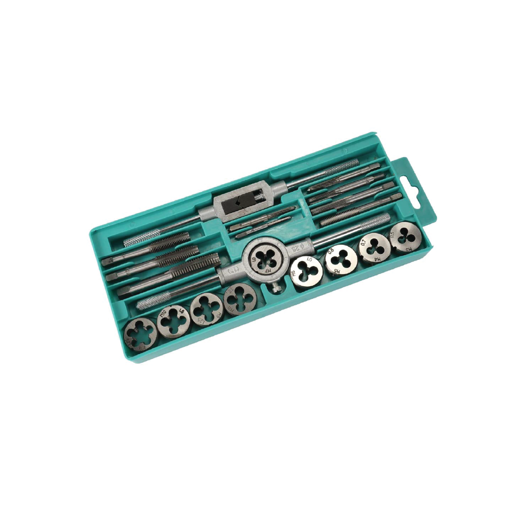 21-Piece Metric Tap and Die Set – Internal &  External Thread Repair Kit M3 to M12