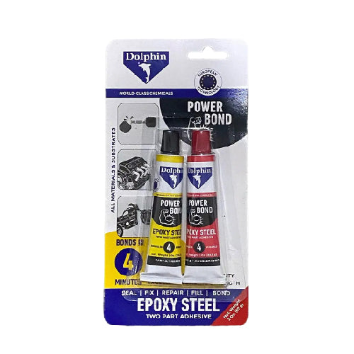 Dolphin Epoxy Steel Adhesive Rapid Power Bond and Strong Seal (AQ16336)