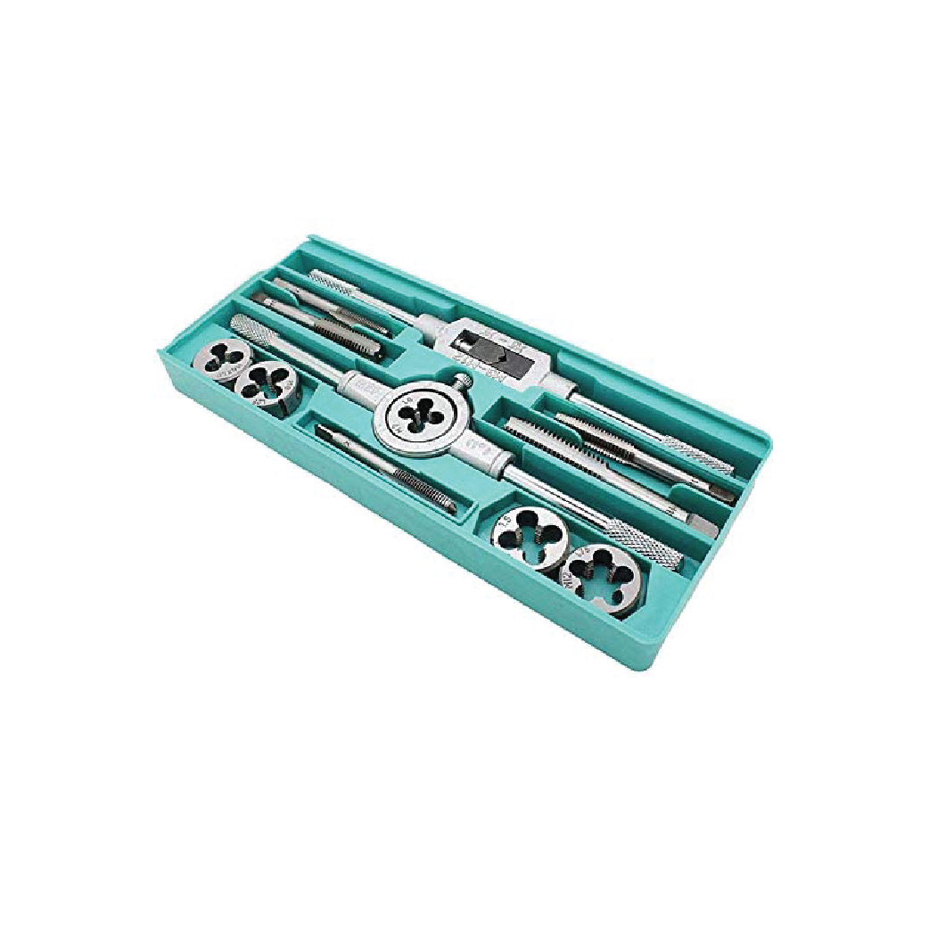 12-Piece Metric Tap and Die Set – Thread  Repair & Cutting Kit M6 to M12