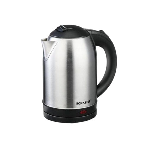 Sonashi SKT 1813 Cordless Kettle 1.8 L 1500 W Stainless Steel Fast and Safe (T24928)