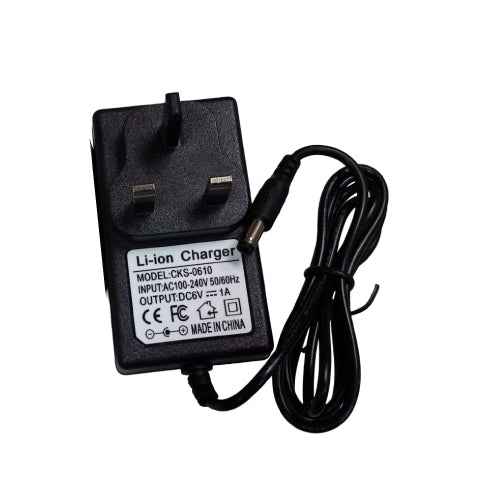 CKS0610 Adapter Charger 6V 1A Li-ion Battery Charger 3 Pin (T26139)