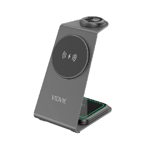 Vidvie WLC1414 3-in-1 Wireless Charging Station Fast and Efficient Charging
