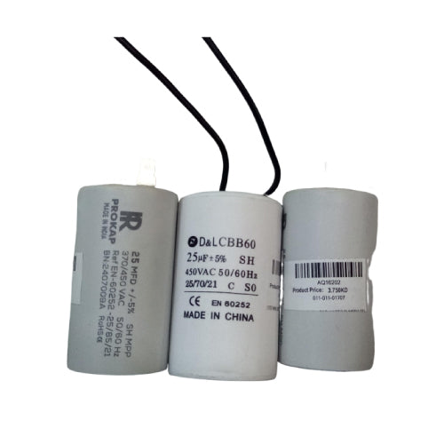 D&L LCBB60 Capacitor 25µF SH 450VAC 50/60Hz  Durable Motor Run Capacitor (AQ16202) - Alqamarshop