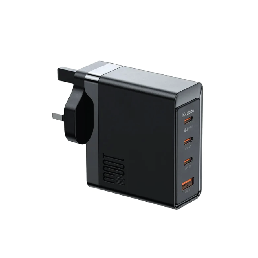 Mcdodo CH-5130 100W Fast Multi-Port GaN Charger –  3 USB-C + 1 USB-A Desktop Wall Charger