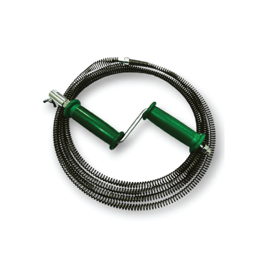 Cymate MS 531801 Drain Cleaner Spring – 5M  Flexible Steel Pipe Unclogging Tool with Z-Handle