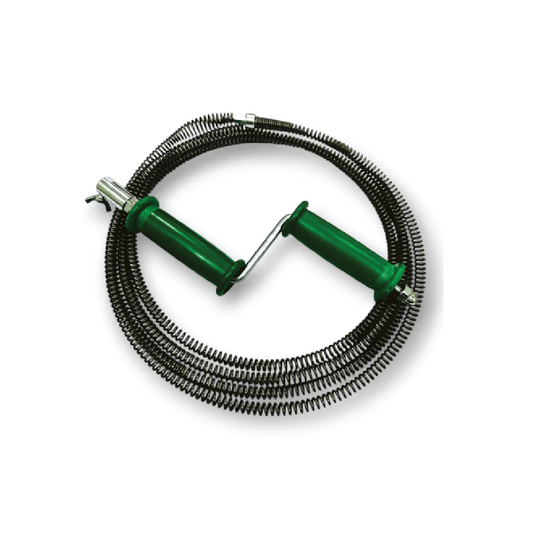 Cymate MS 531801 Drain Cleaner Spring – 5M  Flexible Steel Pipe Unclogging Tool with Z-Handle