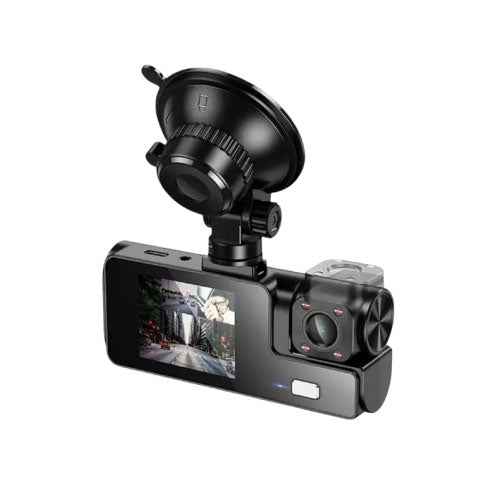 Hoco DI60 World Black Car Camera Dash Cam with 3 Screens, Full HD, Parking (SN)
